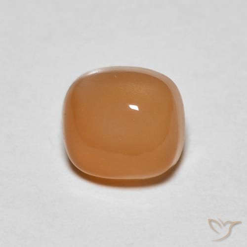 1.06ct Natürlicher Mittelorange Mondstein, Kissen, Lichtdurchlässig, Photo A