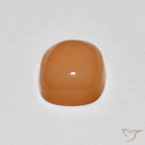 9,17 ctw natürlicher Mittelorange Mondstein, Kissen, Lichtdurchlässig