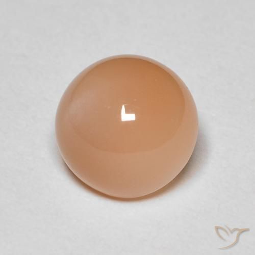 9,17 ctw natürlicher Medium Light-Orange Mondstein, Runden, Lichtundurchlässig
