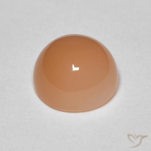 9,17 ctw natürlicher Medium Light-Orange Mondstein, Runden, Lichtundurchlässig