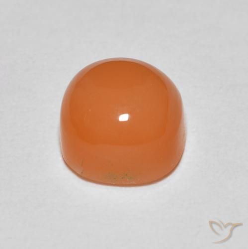 9,17 ctw natürlicher Mittelorange Mondstein, Kissen, Lichtdurchlässig
