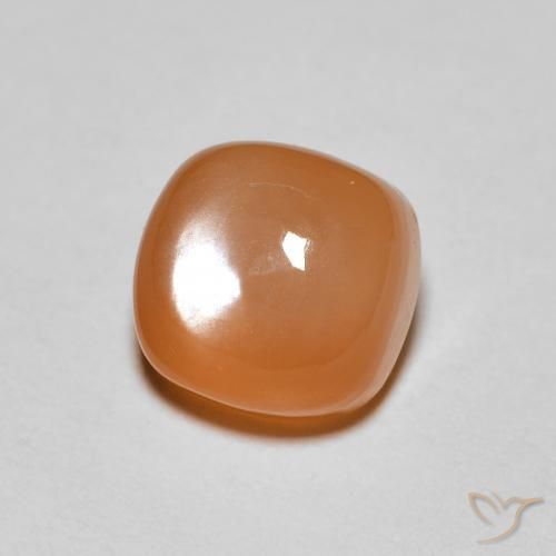 9,17 ctw natürlicher rötlich-orange Mondstein, Kissen, Lichtdurchlässig