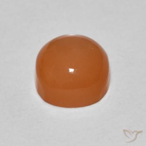 9,17 ctw natürlicher rötlich-orange Mondstein, Kissen, Lichtdurchlässig