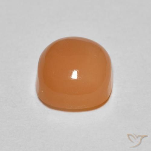 9,17 ctw natürlicher Warme Aprikosenorange Mondstein, Kissen, Lichtdurchlässig