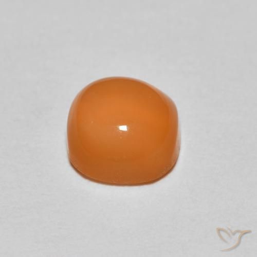 9,17 ctw natürlicher Warme Aprikosenorange Mondstein, Kissen, Lichtdurchlässig