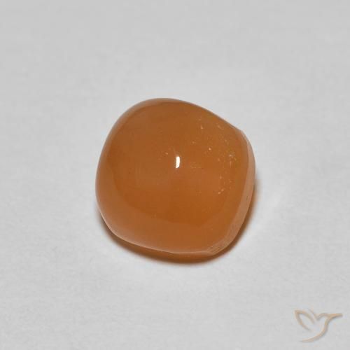 9,17 ctw natürlicher Mittelorange Mondstein, Kissen, Lichtdurchlässig
