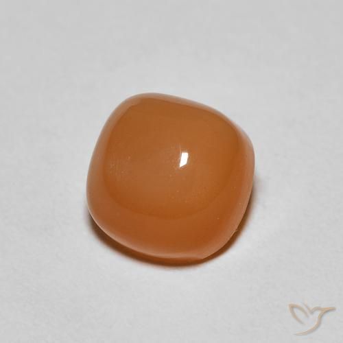 9,17 ctw natürlicher rötlich-orange Mondstein, Kissen, Lichtdurchlässig