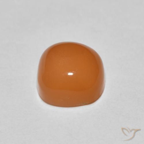 9,17 ctw natürlicher rötlich-orange Mondstein, Kissen, Lichtdurchlässig