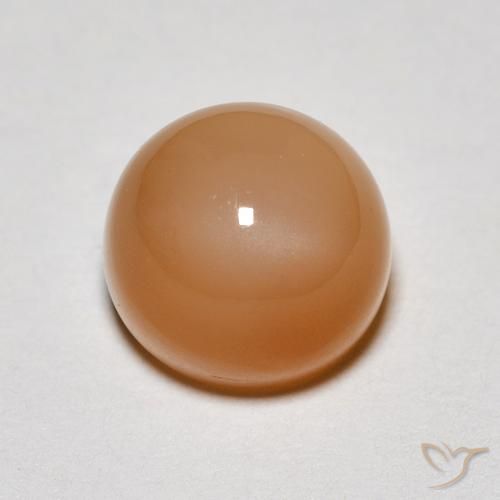 1.91ct Natürlicher Mittelorange Mondstein, Runden, Lichtdurchlässig