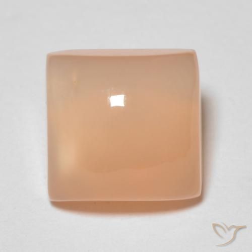 2.15ct Natürlicher Cantaloupe-Orange Mondstein, Quadrat, Transparent