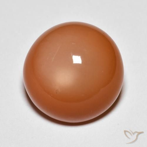 10.07ct Natürlicher Mittelorange Mondstein, Runden, Lichtundurchlässig