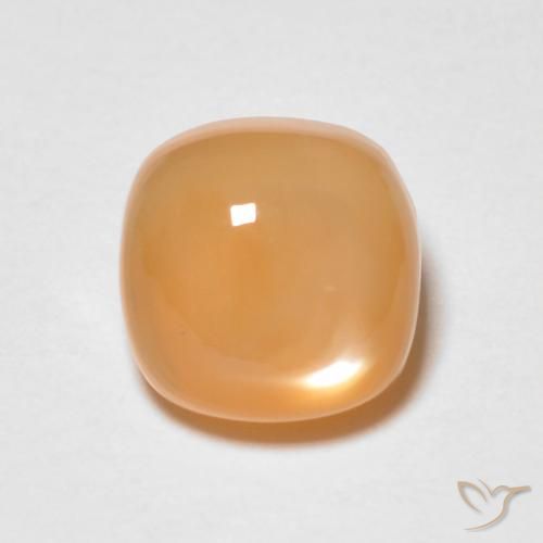 1.74ct Natürlicher Mittelorange Mondstein, Kissen, Lichtdurchlässig