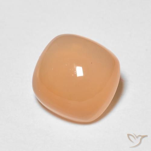 9,17 ctw natürlicher Medium Light-Orange Mondstein, Kissen, Lichtdurchlässig