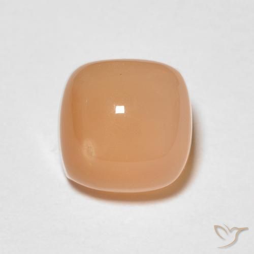 1.66ct Natürlicher Medium Light-Orange Mondstein, Kissen, Lichtdurchlässig