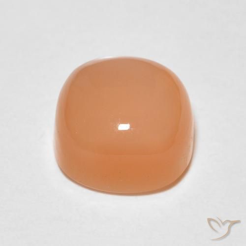 9,17 ctw natürlicher Cantaloupe-Orange Mondstein, Kissen, Lichtdurchlässig