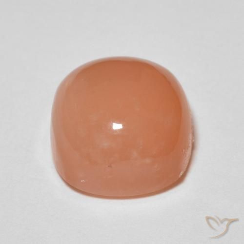 9,17 ctw natürlicher Cantaloupe-Orange Mondstein, Kissen, Lichtdurchlässig
