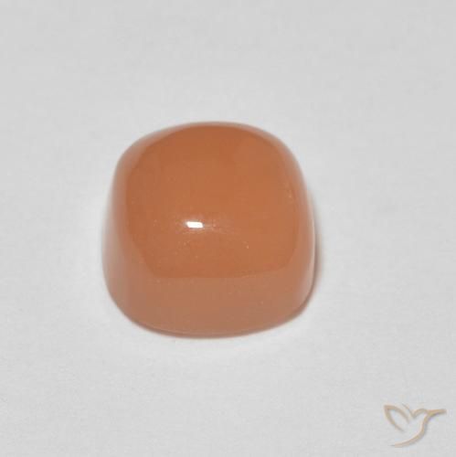9,17 ctw natürlicher Cantaloupe-Orange Mondstein, Kissen, Lichtdurchlässig