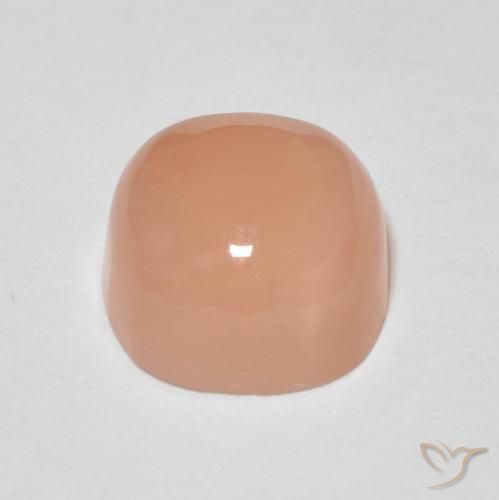 9,17 ctw natürlicher Pfirsich-orange Mondstein, Kissen, Lichtdurchlässig