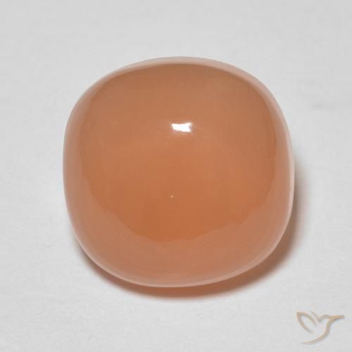 2.18ct Natürlicher Pfirsich-orange Mondstein, Kissen, Lichtdurchlässig