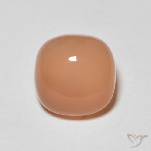 2.08ct Natürlicher Pfirsich-orange Mondstein, Kissen, Lichtdurchlässig