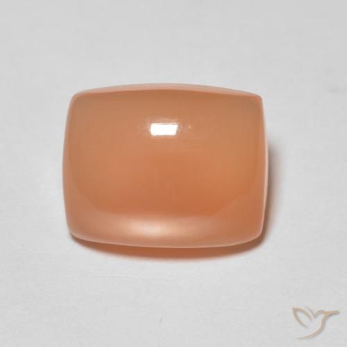 2.13ct Natürlicher Mittelorange Mondstein, Kissen, Lichtdurchlässig