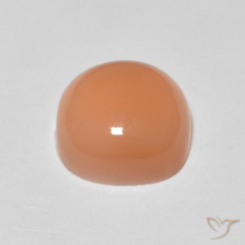 9,17 ctw natürlicher Pfirsich-orange Mondstein, Kissen, Lichtdurchlässig