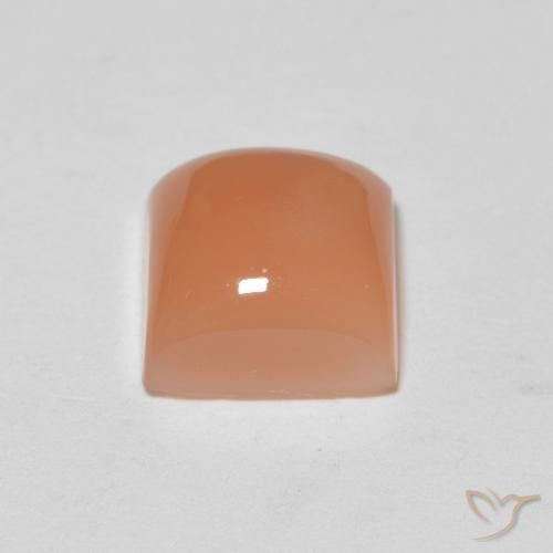 9,17 ctw natürlicher Mittelorange Mondstein, Quadrat, Lichtdurchlässig