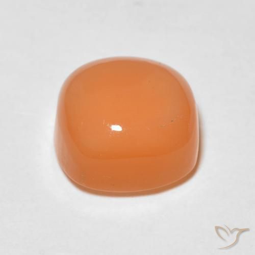 9,17 ctw natürlicher Cantaloupe-Orange Mondstein, Kissen, Lichtdurchlässig