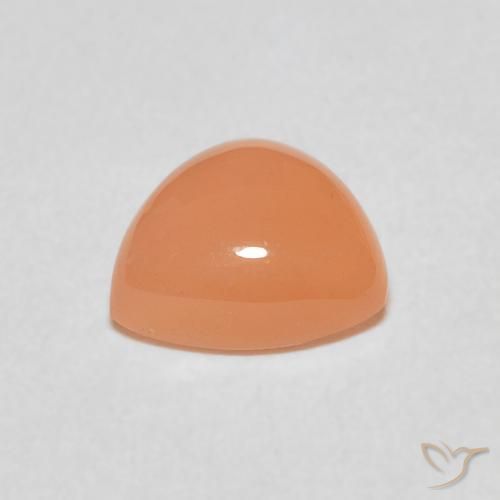 9,17 ctw natürlicher Pfirsich-orange Mondstein, Trillion, Lichtdurchlässig