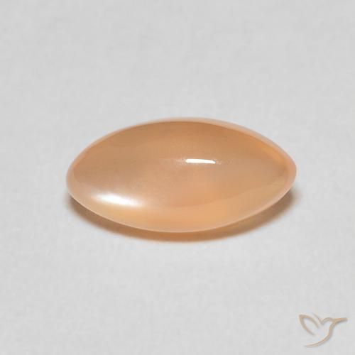 1.30ct Natürlicher Pfirsich-orange Mondstein, Marquise, Lichtdurchlässig