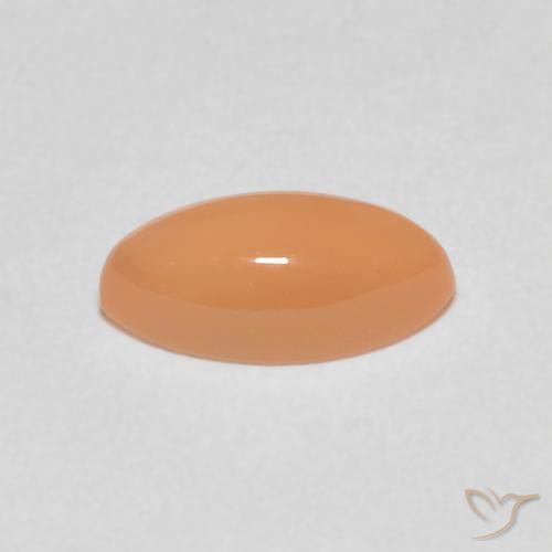 9,17 ctw natürlicher Pfirsich-orange Mondstein, Marquise, Lichtdurchlässig