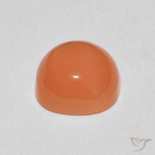 9,17 ctw natürlicher hellorange Mondstein, Kissen, Lichtdurchlässig