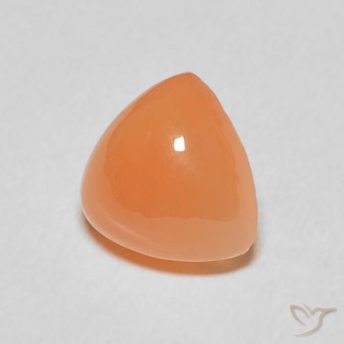 9,17 ctw natürlicher rötlich-orange Mondstein, Trillion, Lichtdurchlässig
