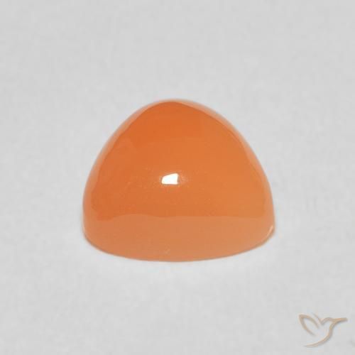 9,17 ctw natürlicher rötlich-orange Mondstein, Trillion, Lichtdurchlässig
