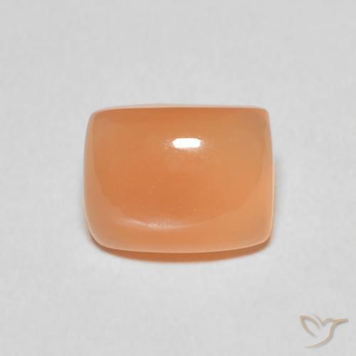2.54ct Natürlicher Mittelorange Mondstein, Kissen, Lichtdurchlässig, Photo A