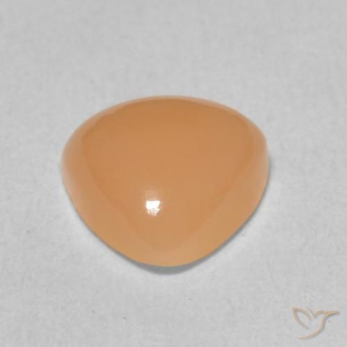 9,17 ctw natürlicher Cantaloupe-Orange Mondstein, Trillion, Lichtdurchlässig