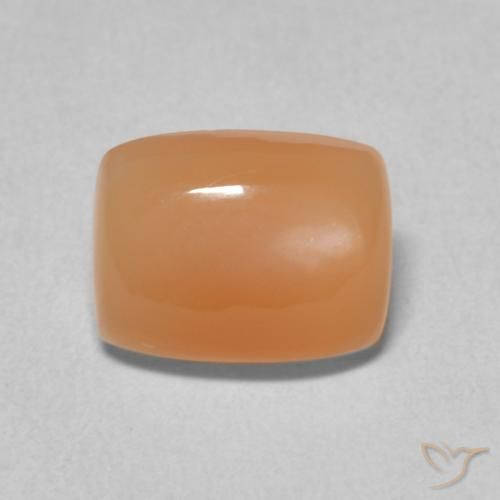 2.10ct Natürlicher Cantaloupe-Orange Mondstein, Kissen, Lichtdurchlässig