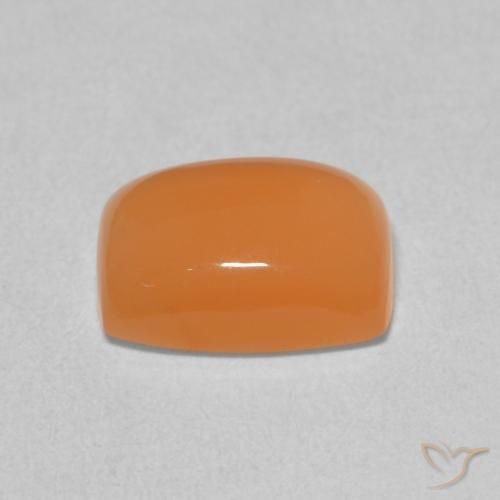 9,17 ctw natürlicher Cantaloupe-Orange Mondstein, Kissen, Lichtdurchlässig