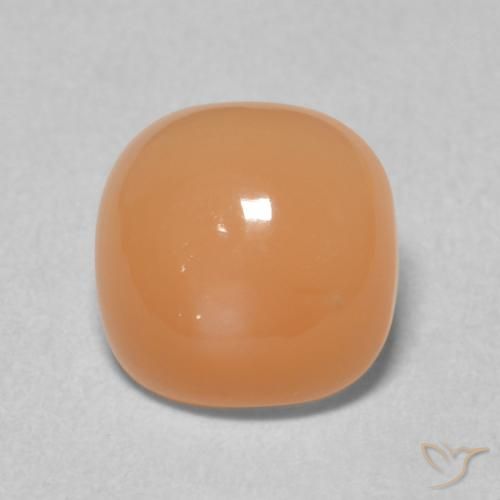 2.01ct Natürlicher Mittelorange Mondstein, Kissen, Lichtdurchlässig