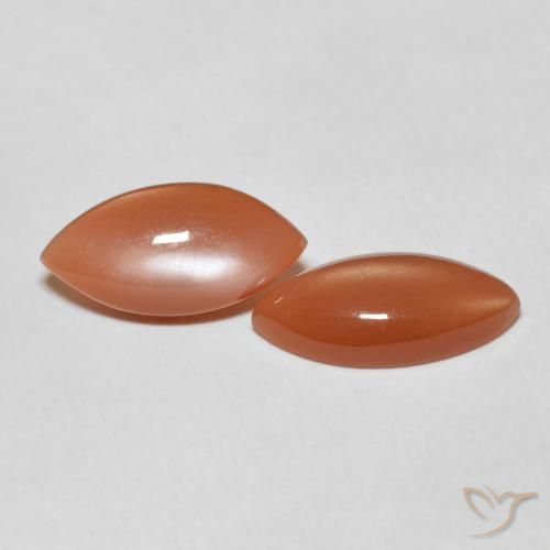 5.36 ct natürliche Intensives Orange Mondstein-Edelsteine, Marquise, Lichtdurchlässig