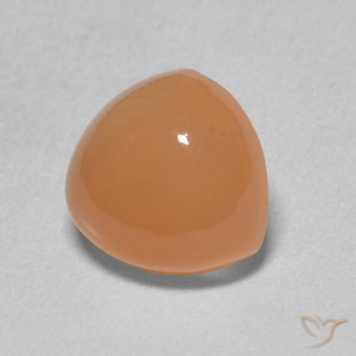 9,17 ctw natürlicher Pfirsich-orange Mondstein, Trillion, Lichtdurchlässig
