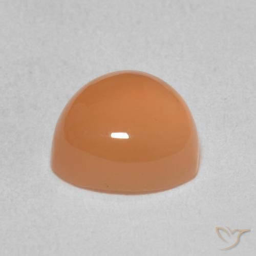9,17 ctw natürlicher Pfirsich-orange Mondstein, Trillion, Lichtdurchlässig