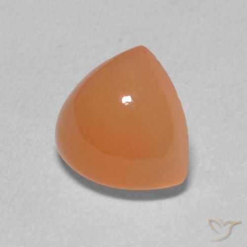 9,17 ctw natürlicher hellorange Mondstein, Trillion, Lichtdurchlässig