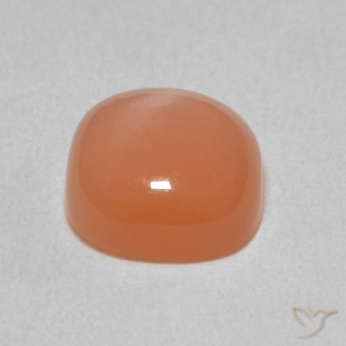 9,17 ctw natürlicher hellorange Mondstein, Kissen, Lichtdurchlässig