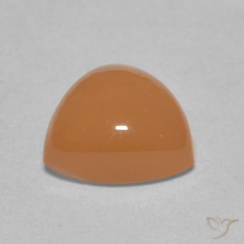 9,17 ctw natürlicher Cantaloupe-Orange Mondstein, Trillion, Lichtdurchlässig
