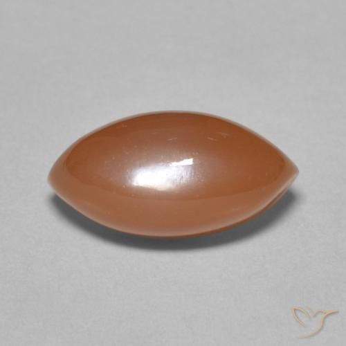 4.68ct Natürlicher rötlich-orange Mondstein, Marquise, Lichtdurchlässig