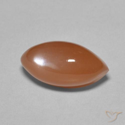 9,17 ctw natürlicher rötlich-orange Mondstein, Marquise, Lichtdurchlässig