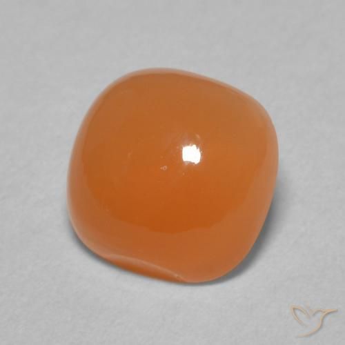 9,17 ctw natürlicher Warme Aprikosenorange Mondstein, Kissen, Lichtdurchlässig