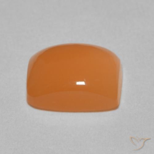 9,17 ctw natürlicher Warme Aprikosenorange Mondstein, Kissen, Lichtdurchlässig