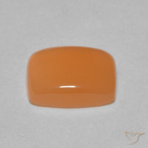 9,17 ctw natürlicher rötlich-orange Mondstein, Kissen, Lichtdurchlässig